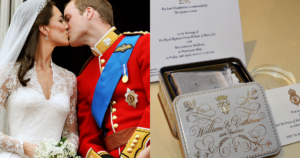 Fatia de bolo de casamento de William e Kate de 15 anos será leiloada