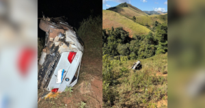BMW cai em ribanceira e cinco pessoas morrem no interior de MG