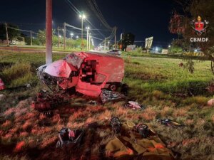 Capotamento na BR-070 deixa uma vítima no DF